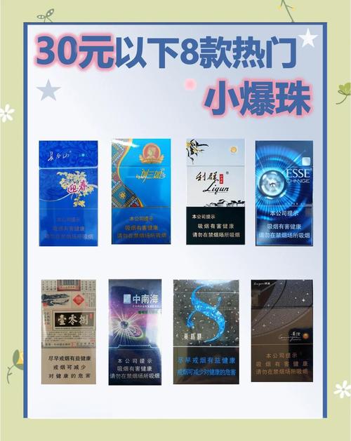 女士爆珠型香烟品牌有哪些(女士爆珠香烟排行榜)